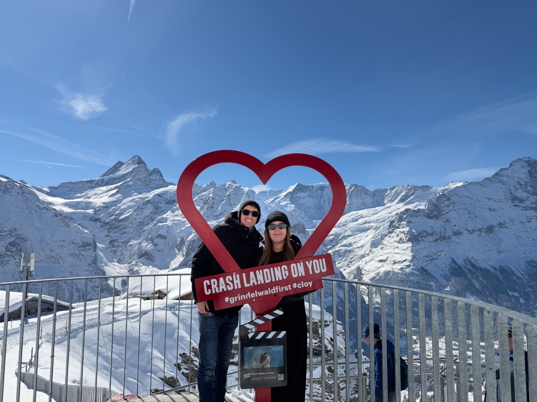 Crash Landing On You filming location at Grindelwald First