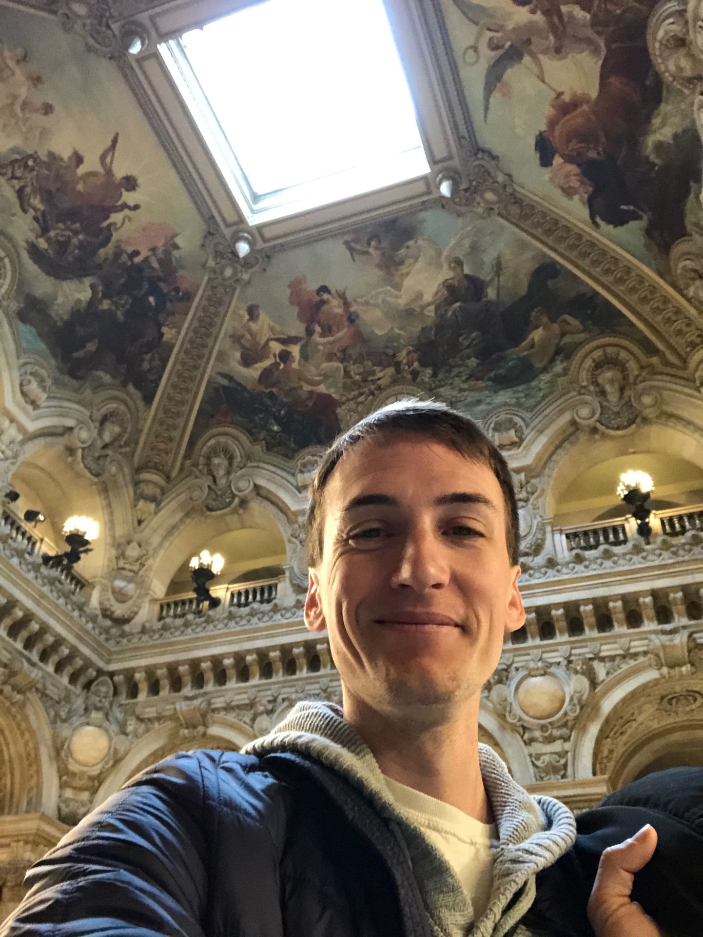 Painted ceiling at Palais Garnier